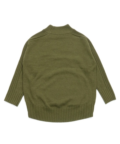TOKYO SHIRTS(トウキョウシャツ)の「リブ切り替えハイネック ニットプルオーバー(ニット/セーター・レディース・ライトグレー/ネイビー/ダークカーキ/レンガ・L/M)」の19枚目の写真