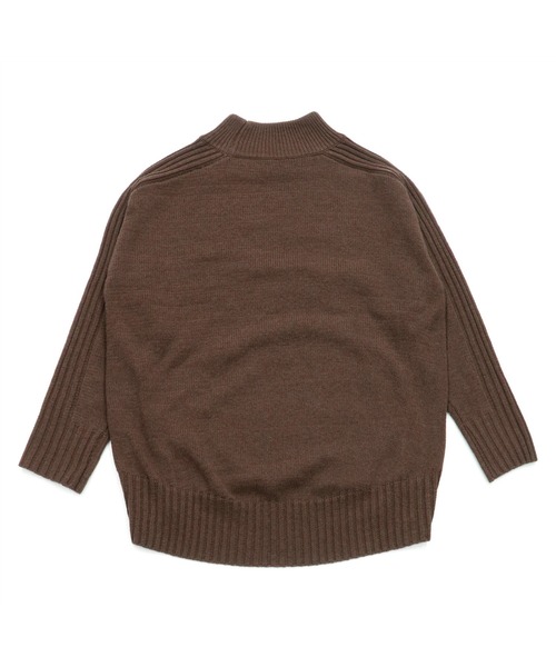 TOKYO SHIRTS(トウキョウシャツ)の「リブ切り替えハイネック ニットプルオーバー(ニット/セーター・レディース・ライトグレー/ネイビー/ダークカーキ/レンガ・L/M)」の20枚目の写真