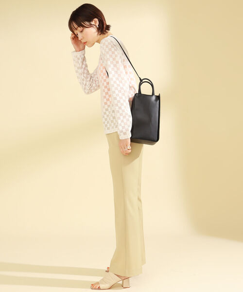 Ray BEAMS（レイビームス）の「MARROW / Box Boston バッグ（ボストンバッグ・レディース・ブラック・ONE SIZE）」の5枚目の写真