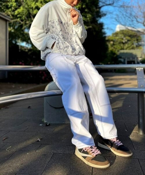 DANKE SCHON(ダンケシェーン)の「DankeSchon/ダンケシェーン/マーブルプルオーバーフリース(スウェット・メンズ・ブラック/ホワイト・MEDIUM/LARGE)」の14枚目の写真