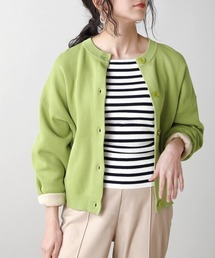 【WEB限定】前後2WAYスウェットライクショートカーディガン