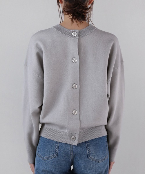 Bou Jeloud（ブージュルード）の「【WEB限定】前後2WAYスウェットライクショートカーディガン（カーディガン/ボレロ・レディース・ライトグレー/レッド/イエロー/ブルー/ライトグリーン・FREE）」の22枚目の写真