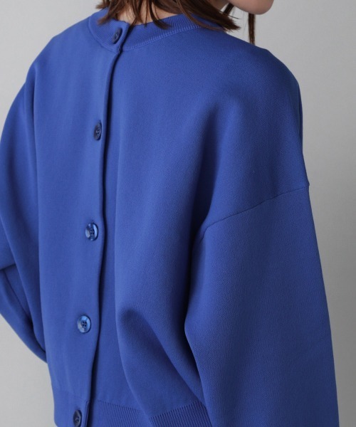 Bou Jeloud（ブージュルード）の「【WEB限定】前後2WAYスウェットライクショートカーディガン（カーディガン/ボレロ・レディース・ライトグレー/レッド/イエロー/ブルー/ライトグリーン・FREE）」の11枚目の写真