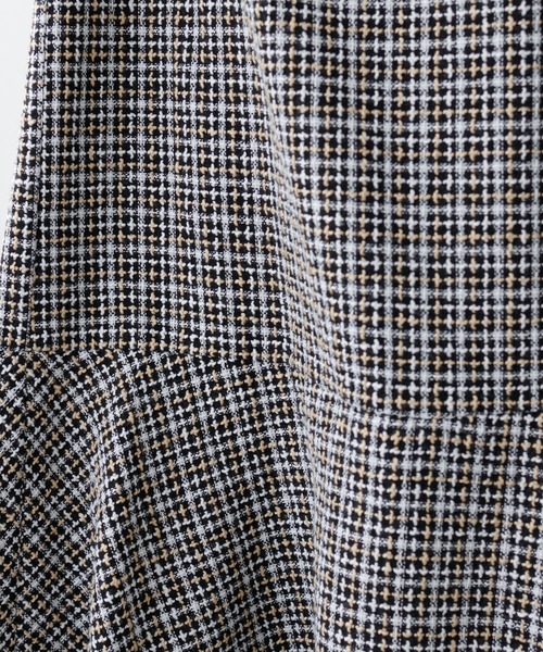 natural couture（ナチュラルクチュール）の「裾フリンジマーメイドツイードスカート（スカート・レディース・ブラック/ベージュ/オフホワイト・FREE）」の16枚目の写真