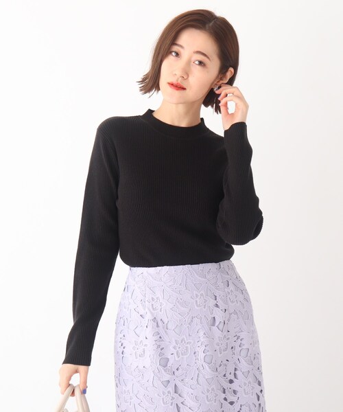 AG by aquagirl(エージーバイアクアガール)の「◆DERBY リブクルーネックニット【WEB限定サイズ】(ニット/セーター・レディース・ブラック/レモンイエロー/ホワイト系その他3/オレンジ系その他4/ホワイト系・38/40/36)」の4枚目の写真