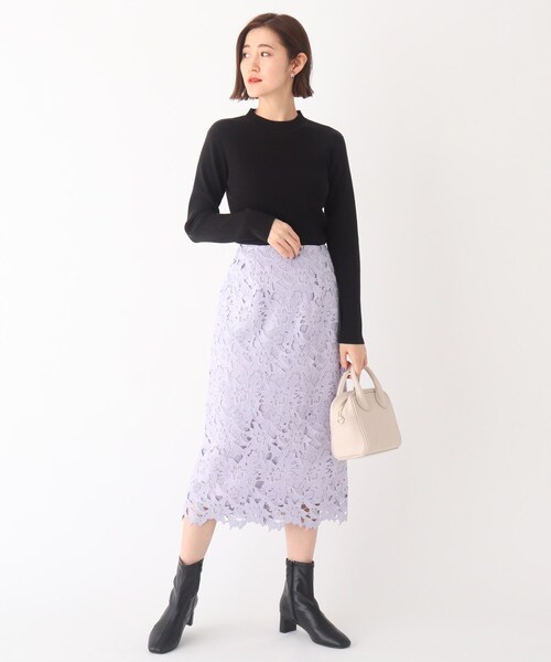 AG by aquagirl(エージーバイアクアガール)の「◆DERBY リブクルーネックニット【WEB限定サイズ】(ニット/セーター・レディース・ブラック/レモンイエロー/ホワイト系その他3/オレンジ系その他4/ホワイト系・38/40/36)」の20枚目の写真