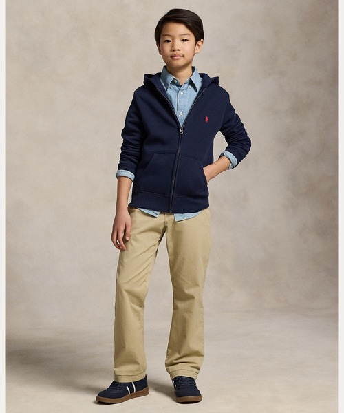 POLO RALPH LAUREN CHILDRENSWEAR(ポロ ラルフ ローレン チルドレンズウェア)の「コットンブレンドフリース フーディ(パーカー・キッズ・ブルー・M/L/S/XL)」の6枚目の写真