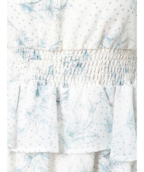 MERCURYDUO（マーキュリーデュオ）の「ドットフラワーペプラムロングワンピース（ワンピース・レディース・ブラック/ベージュ・SMALL/MEDIUM）」の11枚目の写真