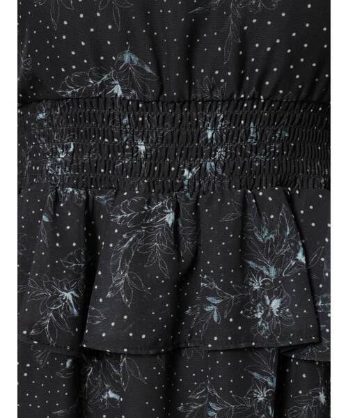 MERCURYDUO（マーキュリーデュオ）の「ドットフラワーペプラムロングワンピース（ワンピース・レディース・ブラック/ベージュ・SMALL/MEDIUM）」の22枚目の写真