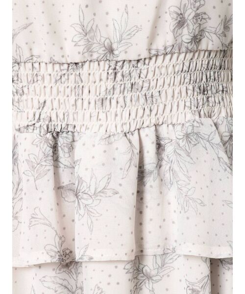 MERCURYDUO（マーキュリーデュオ）の「ドットフラワーペプラムロングワンピース（ワンピース・レディース・ブラック/ベージュ・SMALL/MEDIUM）」の21枚目の写真