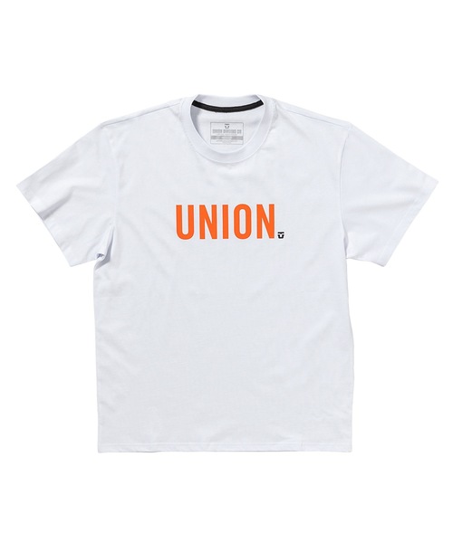 UNION（ユニオン）の「【UNION/ユニオン】SHORT SLEEVE TEE　ロゴTシャツ　ユニセックス（Tシャツ/カットソー・メンズ・ホワイト/ブラック・SMALL/MEDIUM/LARGE/X-LARGE）」の2枚目の写真
