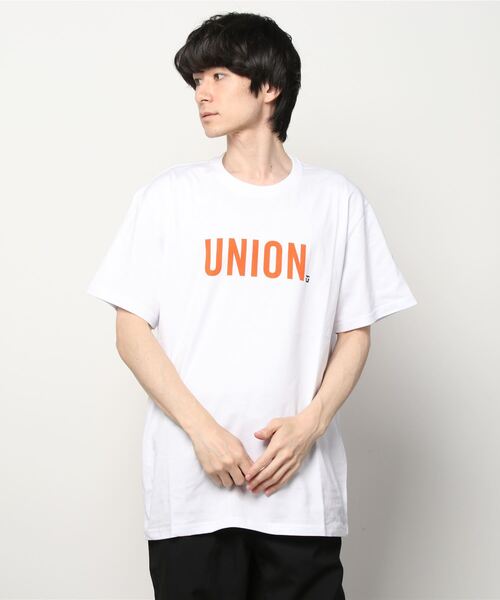 UNION（ユニオン）の「【UNION/ユニオン】SHORT SLEEVE TEE　ロゴTシャツ　ユニセックス（Tシャツ/カットソー・メンズ・ホワイト/ブラック・SMALL/MEDIUM/LARGE/X-LARGE）」の3枚目の写真