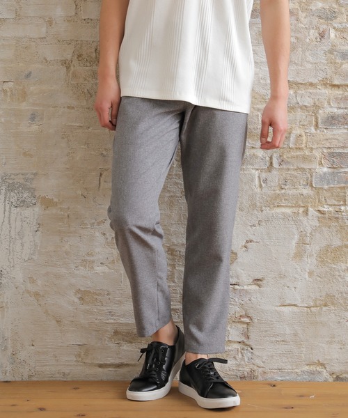 UNION STATION（ユニオンステーション）の「【セットアップ対応】トロピカルマテリアル スリムイージーパンツ（その他パンツ・メンズ・ライトグレー/ブラック/ネイビー/グリーン/グレイッシュベージュ・LL/S/M/L）」の4枚目の写真