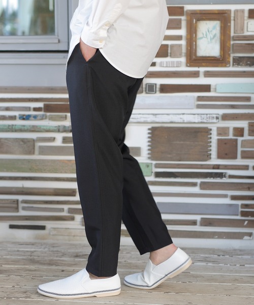 UNION STATION（ユニオンステーション）の「【セットアップ対応】トロピカルマテリアル スリムイージーパンツ（その他パンツ・メンズ・ライトグレー/ブラック/ネイビー/グリーン/グレイッシュベージュ・LL/S/M/L）」の9枚目の写真