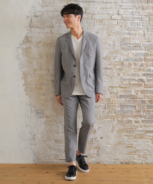 UNION STATION（ユニオンステーション）の「【セットアップ対応】トロピカルマテリアル スリムイージーパンツ（その他パンツ・メンズ・ライトグレー/ブラック/ネイビー/グリーン/グレイッシュベージュ・LL/S/M/L）」の11枚目の写真