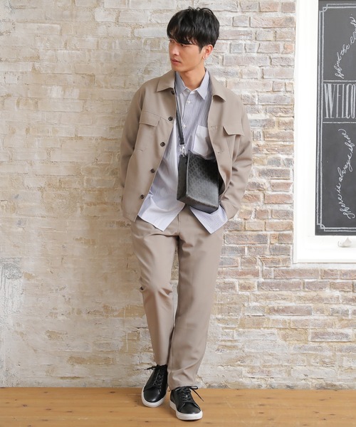 UNION STATION（ユニオンステーション）の「【セットアップ対応】トロピカルマテリアル スリムイージーパンツ（その他パンツ・メンズ・ライトグレー/ブラック/ネイビー/グリーン/グレイッシュベージュ・LL/S/M/L）」の13枚目の写真