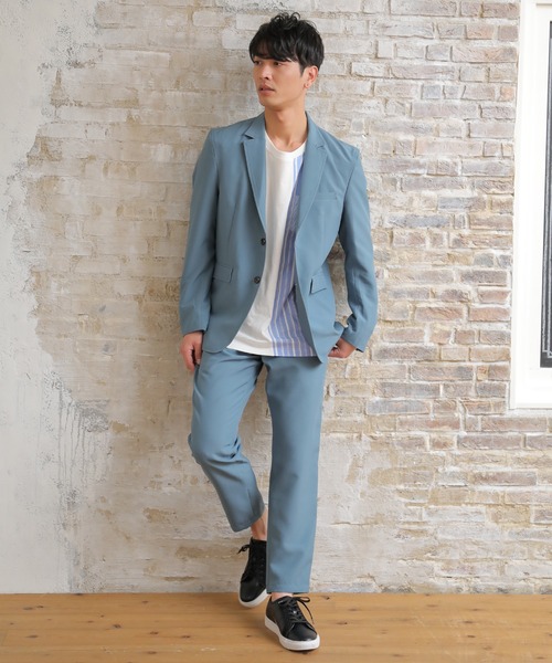 UNION STATION（ユニオンステーション）の「【セットアップ対応】トロピカルマテリアル スリムイージーパンツ（その他パンツ・メンズ・ライトグレー/ブラック/ネイビー/グリーン/グレイッシュベージュ・LL/S/M/L）」の6枚目の写真