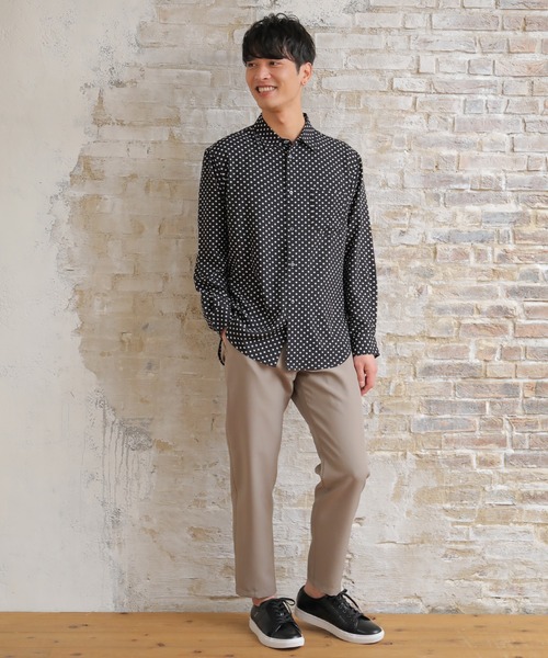 UNION STATION（ユニオンステーション）の「【セットアップ対応】トロピカルマテリアル スリムイージーパンツ（その他パンツ・メンズ・ライトグレー/ブラック/ネイビー/グリーン/グレイッシュベージュ・LL/S/M/L）」の8枚目の写真