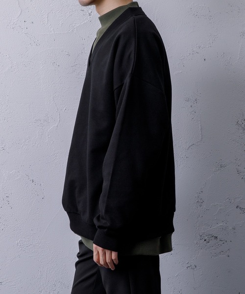 セール】【Adoon plain】Vネックスウェット（スウェット