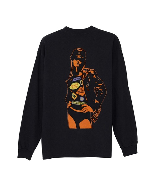 HYSTERIC GLAMOUR（ヒステリックグラマー）の「LEATHER JACKET GIRL Tシャツ（Tシャツ/カットソー・メンズ・ホワイト/ブラック/ピンク・SMALL/MEDIUM/LARGE/X-LARGE）」の5枚目の写真