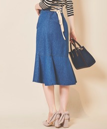 31 Sons de mode | バックレースアップデニムマーメイドスカート(デニムスカート)