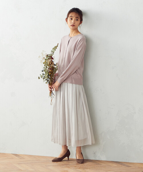COMME CA ISM(コムサイズム)の「シフォン スカート(スカート・レディース・チャコール/サックスブルー/グレイッシュベージュ・SMALL/MEDIUM/LARGE)」の16枚目の写真