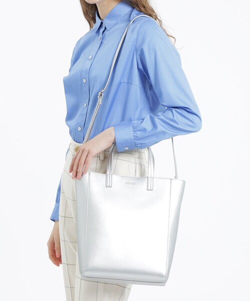 MACKINTOSH PHILOSOPHY（ﾏｯｷﾝﾄｯｼｭ ﾌｨﾛｿﾌｨｰ）の「3WAYミニトート（トートバッグ・レディース・シルバー/ホワイト系その他/グリーン系その他/ダークネイビー・FREE）」の15枚目の写真