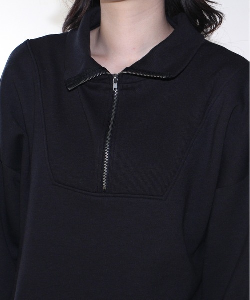 one way(ワンウェイ)の「【oneway Jeans】ハーフZIP裏起毛トップス(パーカー・レディース・ホワイト/ブラック系その他・FREE)」の21枚目の写真