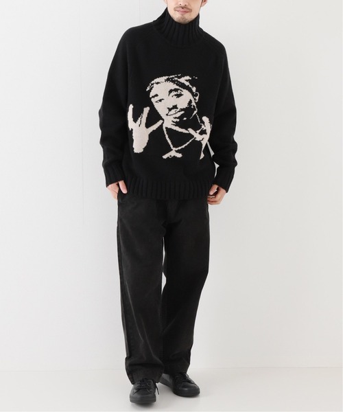 WILLY CHAVARRIA（ウィリーチャバリア）の「【WILLY CHAVARRIA / ウィリー チャバリア】KETTLEMAN SWEATER（ニット/セーター・メンズ・ブラック・MEDIUM/LARGE）」の4枚目の写真