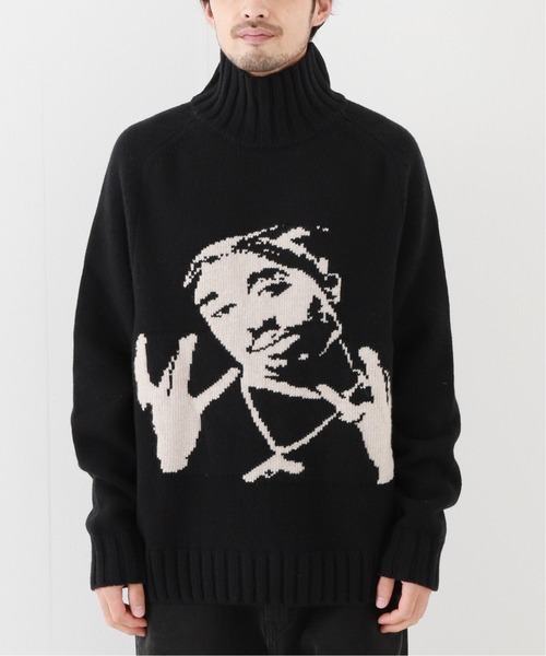 WILLY CHAVARRIA（ウィリーチャバリア）の「【WILLY CHAVARRIA / ウィリー チャバリア】KETTLEMAN SWEATER（ニット/セーター・メンズ・ブラック・MEDIUM/LARGE）」の5枚目の写真