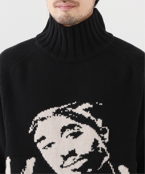 WILLY CHAVARRIA（ウィリーチャバリア）の「【WILLY CHAVARRIA / ウィリー チャバリア】KETTLEMAN SWEATER（ニット/セーター・メンズ・ブラック・MEDIUM/LARGE）」の8枚目の写真