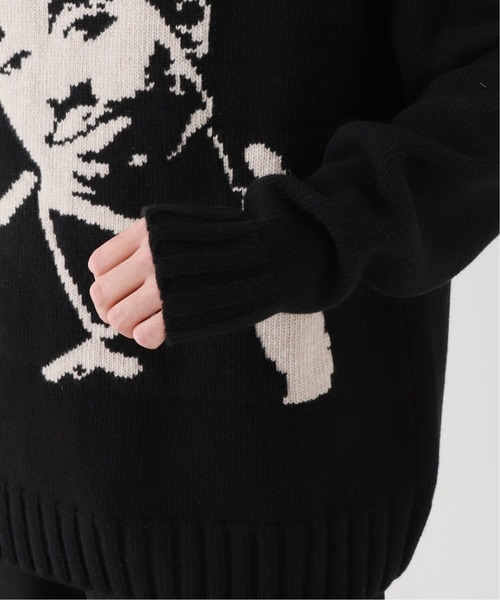WILLY CHAVARRIA（ウィリーチャバリア）の「【WILLY CHAVARRIA / ウィリー チャバリア】KETTLEMAN SWEATER（ニット/セーター・メンズ・ブラック・MEDIUM/LARGE）」の11枚目の写真