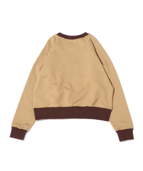 atmos pink（アトモスピンク）の「atmos pink シリコンパッチ配色クルーネック（スウェット・レディース・ベージュ/ネイビー/グレー・FREE）」の6枚目の写真