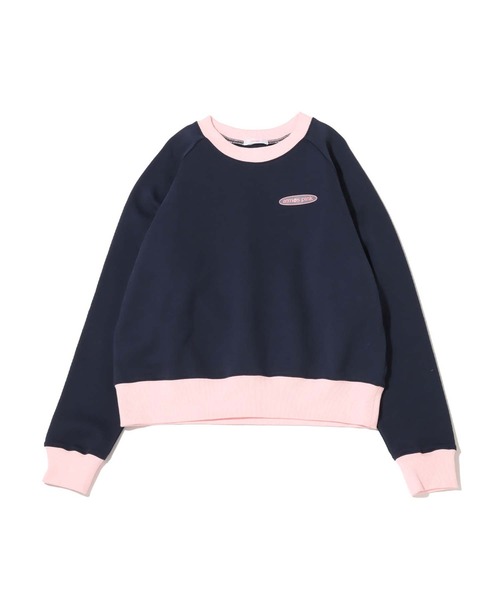 atmos pink（アトモスピンク）の「atmos pink シリコンパッチ配色クルーネック（スウェット・レディース・ベージュ/ネイビー/グレー・FREE）」の19枚目の写真