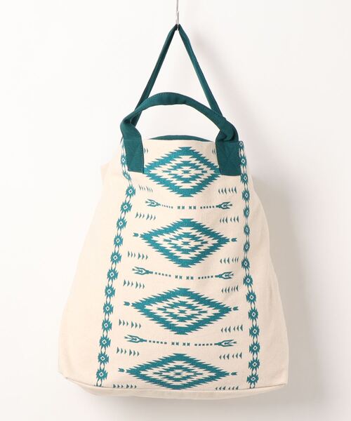 チャイハネ(チャイハネ)の「【チャイハネ】ノマディキャンバス2WAYバッグ(トートバッグ・レディース・ベージュ/カーキ/ターコイズブルー/ワイン・FREE)」の1枚目の写真