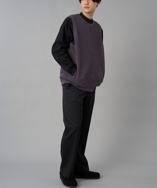 crepuscule（クレプスキュール）の「crepuscule Moss Stitch Zip Vest (2201-003)（ベスト・メンズ・ベージュ/インディゴブルー・2）」の19枚目の写真