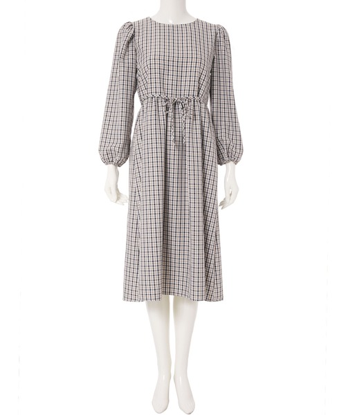 fifth(フィフス)の「チェックプリント切り替えワンピース(ワンピース・レディース・ブラック/グリーン・M)」の10枚目の写真