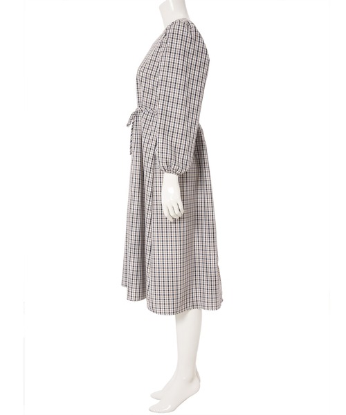 fifth(フィフス)の「チェックプリント切り替えワンピース(ワンピース・レディース・ブラック/グリーン・M)」の11枚目の写真