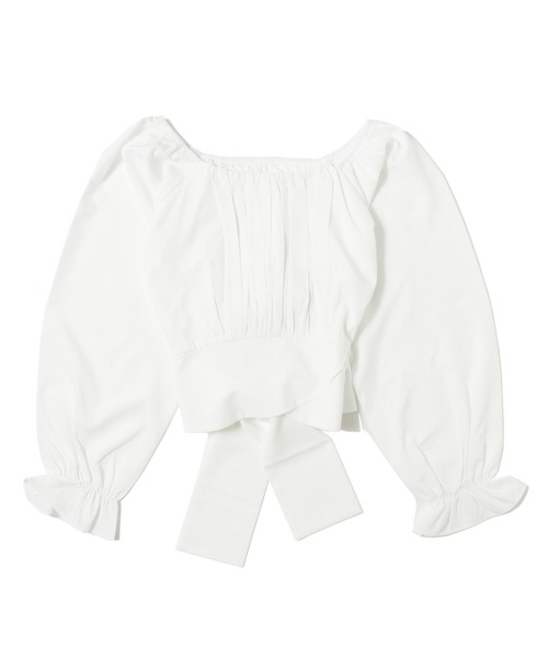 one way（ワンウェイ）の「長袖バックリボンブラウス（シャツ/ブラウス・レディース・ホワイト/ライトグレー/ライトブルー/ブラック/オフホワイト/ブラック系その他・FREE）」の15枚目の写真