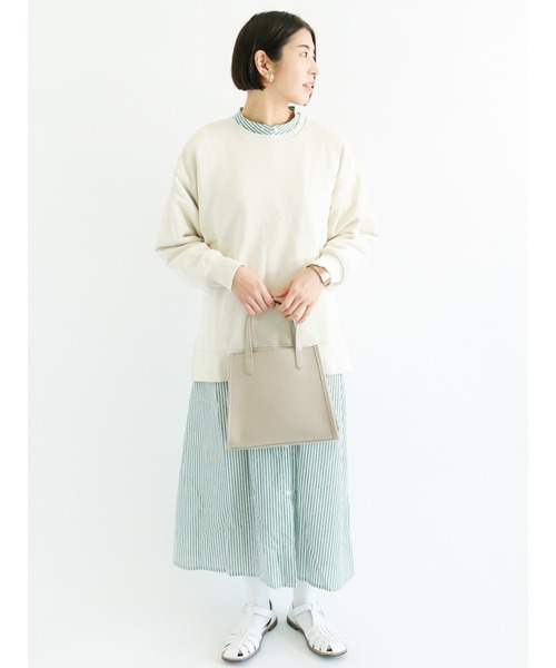 Lugnoncure(ルノンキュール)の「肩タックギャザーワンピース(ワンピース・レディース・オフホワイト/グリーン/ブルー・フリ-)」の2枚目の写真