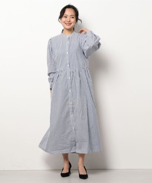 Lugnoncure(ルノンキュール)の「肩タックギャザーワンピース(ワンピース・レディース・オフホワイト/グリーン/ブルー・フリ-)」の8枚目の写真