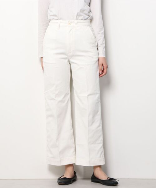 ラルフ・ローレン ホワイトプリーツスカート風パンツ POLO RALPH LAUREN｜ポロ ラルフ ローレンのパンツ（ホワイト