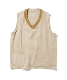 ナイジェルケーボン　リバーシブル　リネン　フレンチホスピタルベスト Nigel Cabourn（ナイジェルケーボン）の「Nigel Cabourn