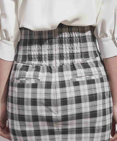 REDYAZEL（レディアゼル）の「チェック柄ホック付マーメイドスカート（スカート・レディース・ブラック/グリーン・SMALL/MEDIUM）」の21枚目の写真