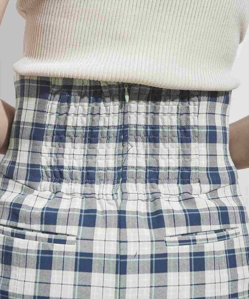 REDYAZEL（レディアゼル）の「チェック柄ホック付マーメイドスカート（スカート・レディース・ブラック/グリーン・SMALL/MEDIUM）」の10枚目の写真