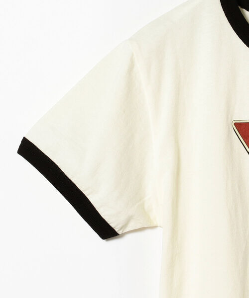 B:MING by BEAMS(ビーミングバイビームス)の「SOMETHING / ハーフスリーブ リンガーTシャツ(Tシャツ/カットソー・レディース・ブラウン系その他/ホワイト・MEDIUM)」の5枚目の写真