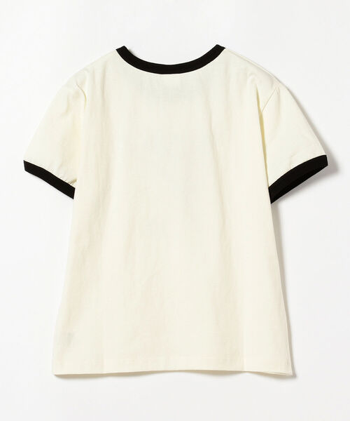 B:MING by BEAMS(ビーミングバイビームス)の「SOMETHING / ハーフスリーブ リンガーTシャツ(Tシャツ/カットソー・レディース・ブラウン系その他/ホワイト・MEDIUM)」の6枚目の写真