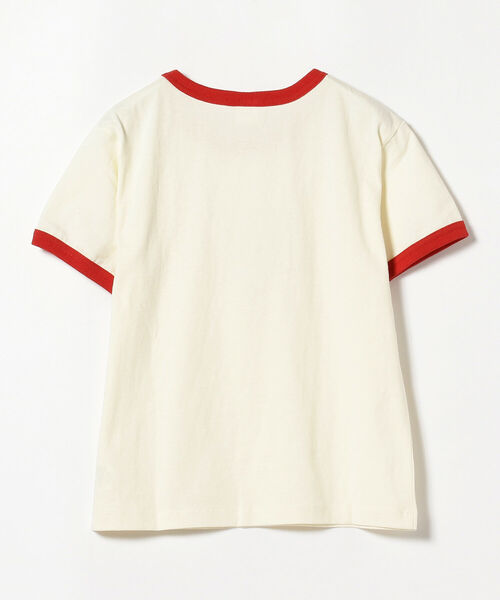 B:MING by BEAMS(ビーミングバイビームス)の「SOMETHING / ハーフスリーブ リンガーTシャツ(Tシャツ/カットソー・レディース・ブラウン系その他/ホワイト・MEDIUM)」の9枚目の写真