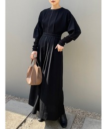 STYLEMIXER | ランタンスリーブステッチワンピース(ワンピース)