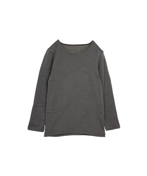 GUNZE(グンゼ)の「GUNZE グンゼ HOTMAGIC 厚手 8分袖インナー レディース 半端袖 ホットマジック(Tシャツ/カットソー・レディース・ピンク/ブラック/パープル/ピンク系/ブラック系/パープル系・LARGE/MEDIUM/X-LARGE)」の3枚目の写真